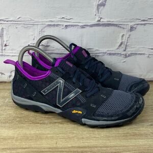 New Balance Minimus WT10VV Grey Purple Barefoot Trail Running Shoes Women's 8
